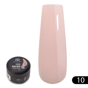 Гель для моделювання нігтів Global Fashion Color Builder Gel, 15гр, 10-Peach pearl